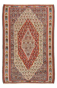Kelim Carpet - orientalisk matta - 232 x 157 cm - brun