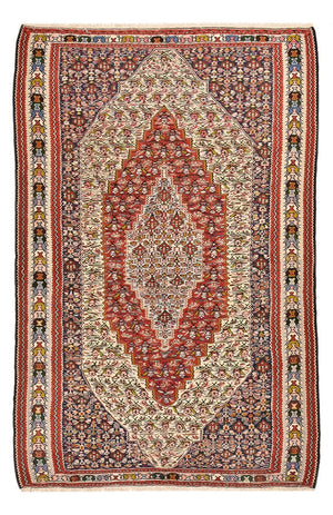 Kelim Carpet - orientalisk matta - 232 x 157 cm - brun