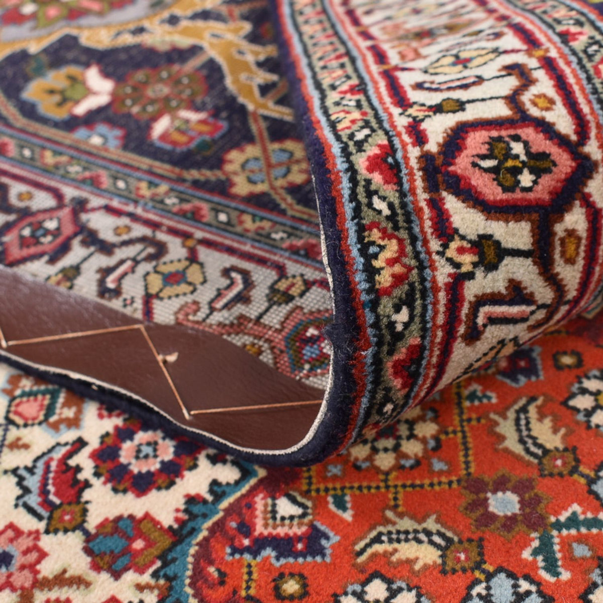 Persisk matta - Tabriz - Royal - 382 x 294 cm - rött vin