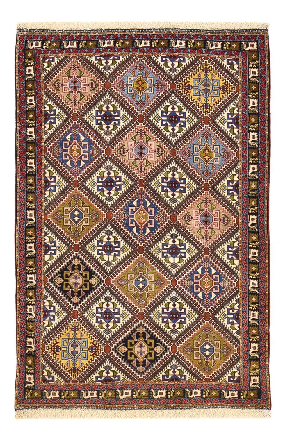 Gabbeh-matta - Kashkuli Persiska - 144 x 97 cm - flerfärgad