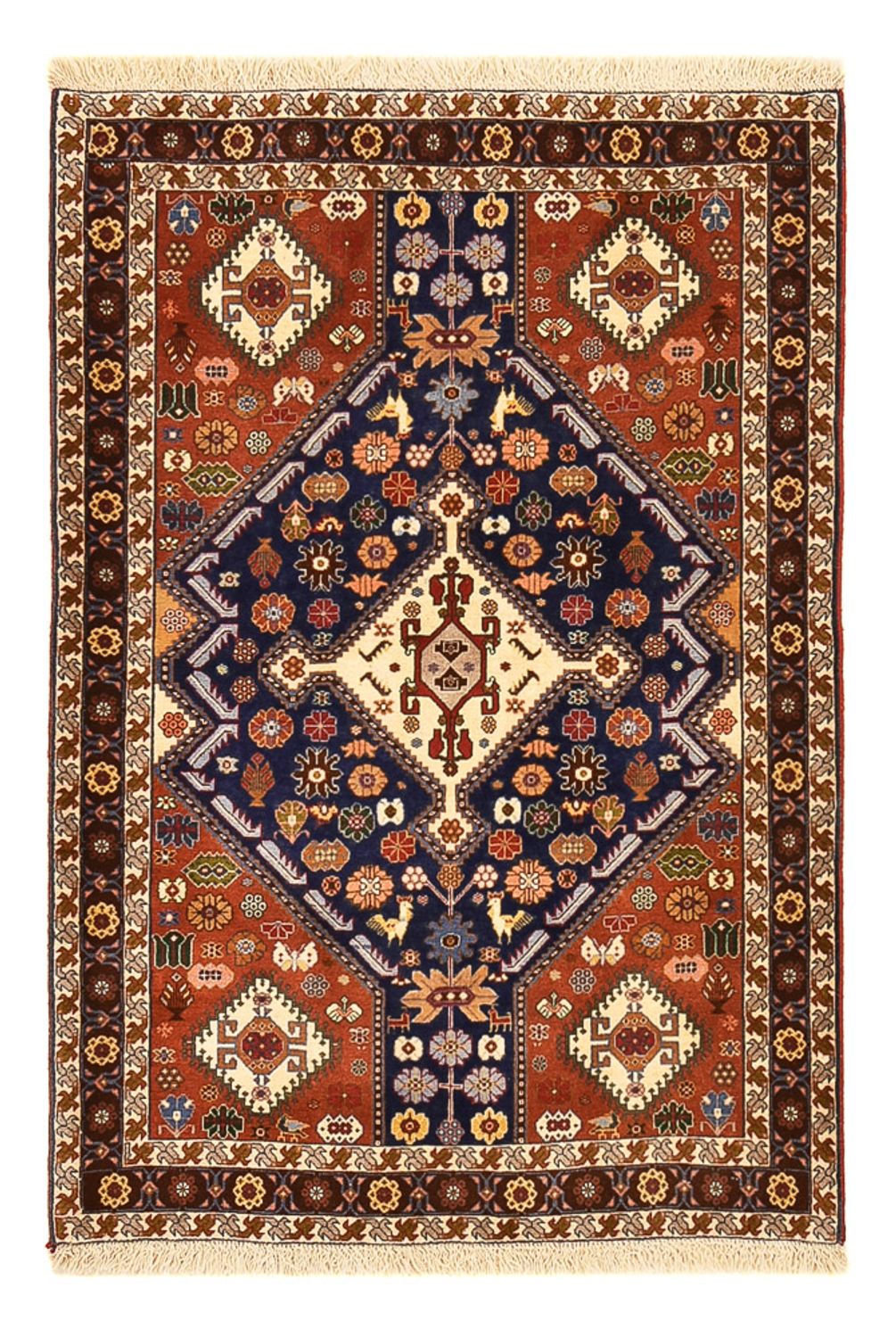 Gabbeh-matta - Kashkuli Persiska - 148 x 103 cm - flerfärgad