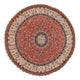 Persisk matta - Tabriz - Premium runt  - 300 x 300 cm - röd