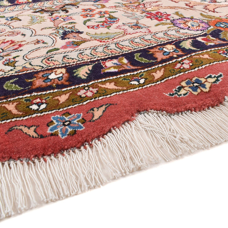 Persisk matta - Tabriz - Premium runt  - 300 x 300 cm - röd