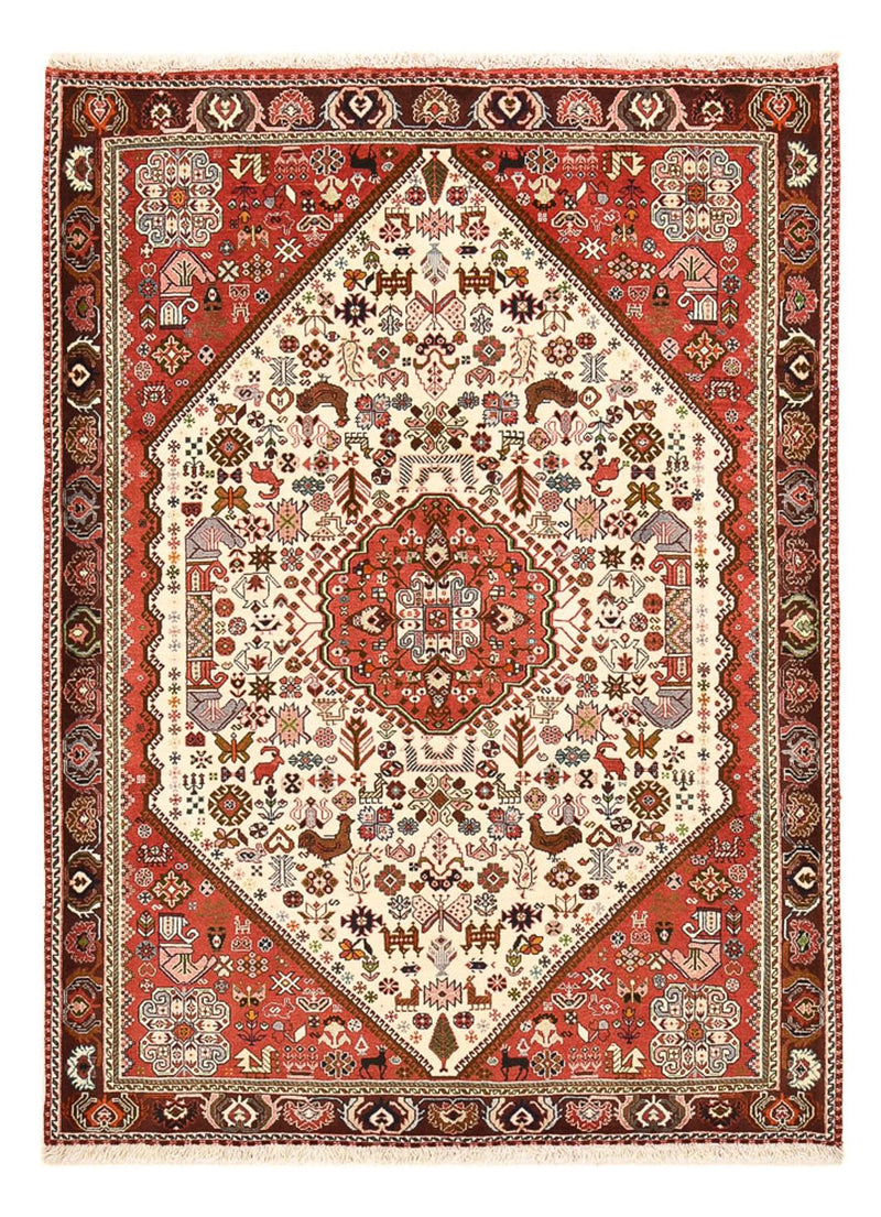 Gabbeh-matta - Kashkuli Persiska - 200 x 150 cm - grädde