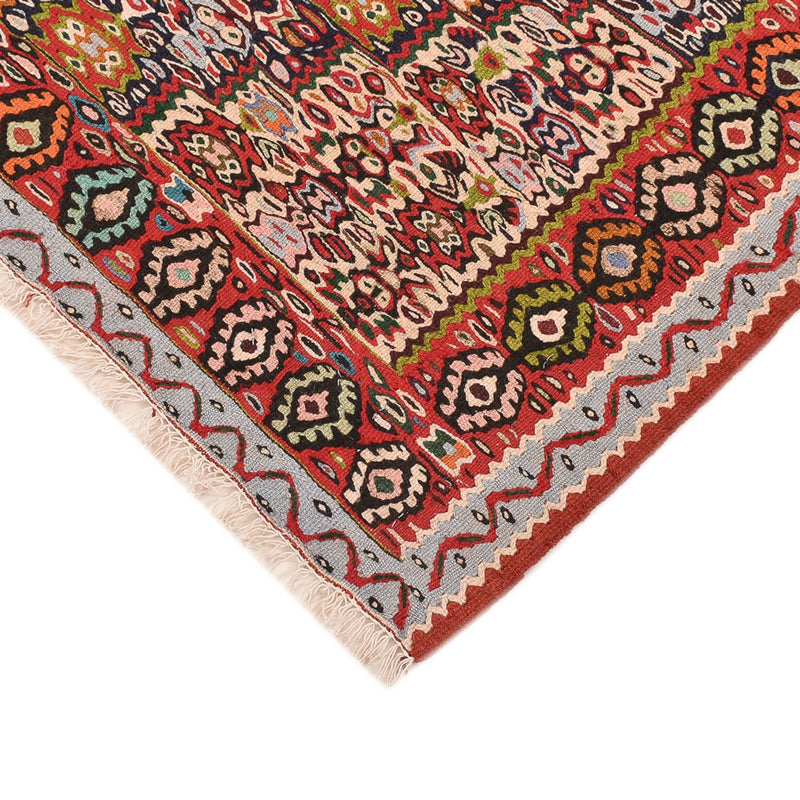 Kelim Carpet - orientalisk matta - 145 x 118 cm - terrakotta