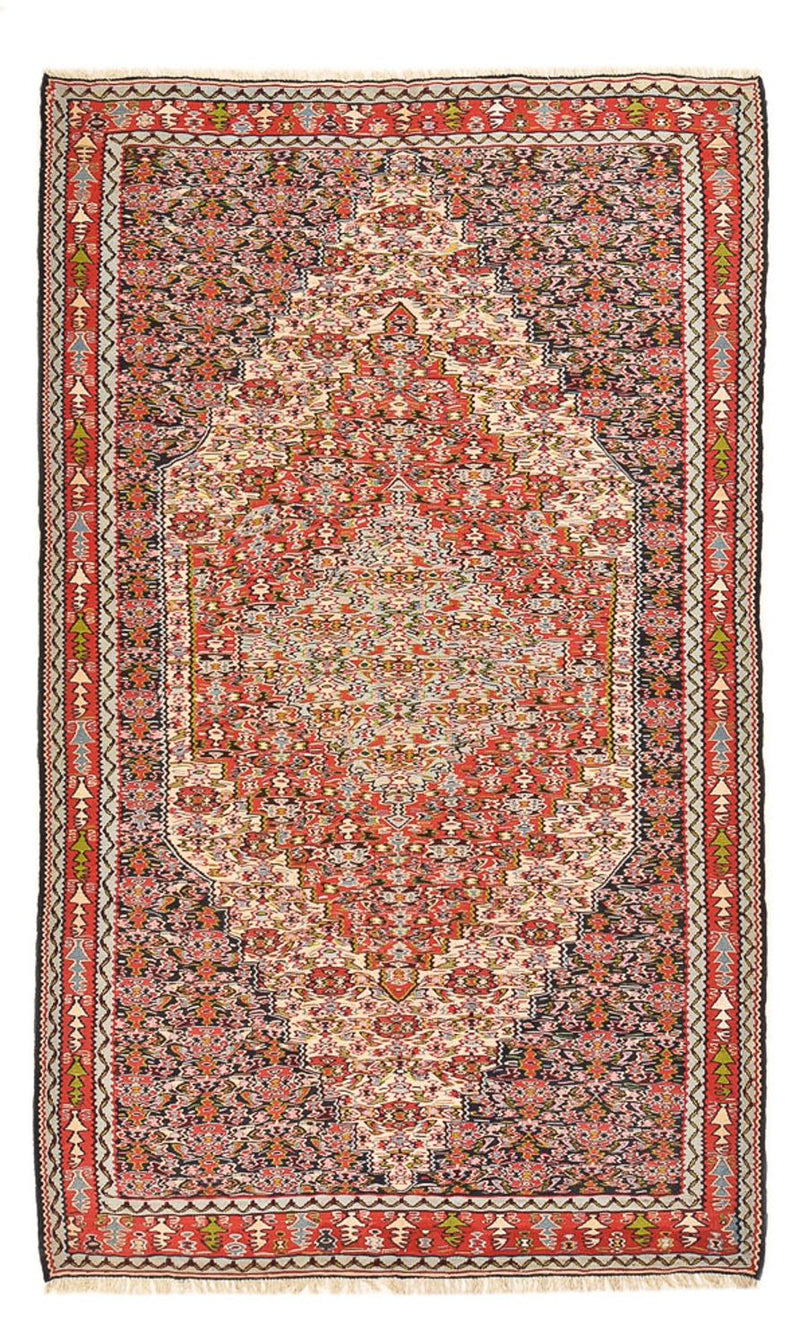 Kelim Carpet - orientalisk matta - 254 x 150 cm - terrakotta