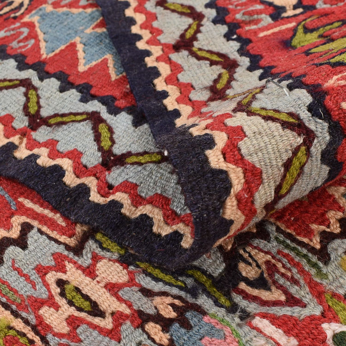 Kelim Carpet - orientalisk matta - 254 x 150 cm - terrakotta