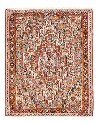 Kelim Carpet - orientalisk matta - 150 x 118 cm - terrakotta