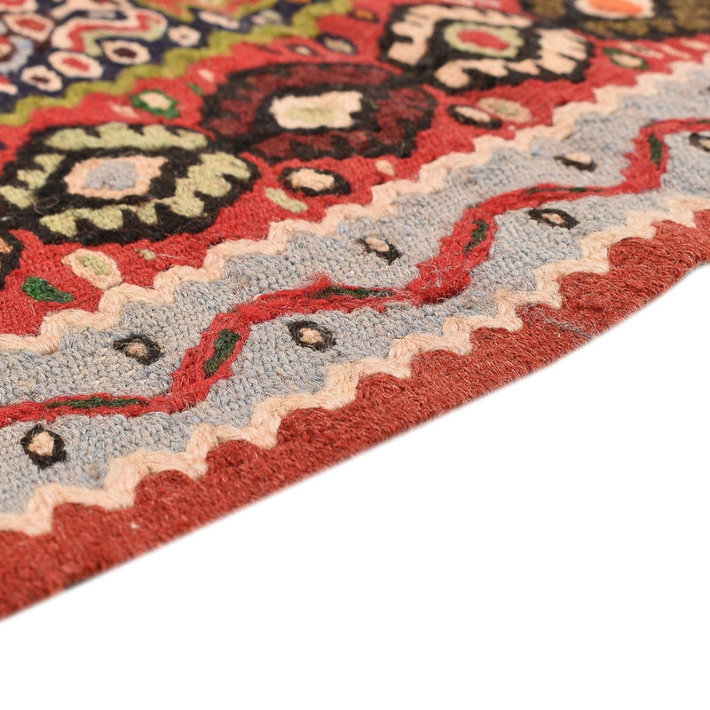 Kelim Carpet - orientalisk matta - 150 x 118 cm - terrakotta