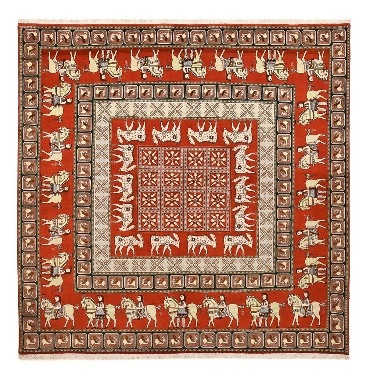 Persisk matta - Tabriz - Royal kvadrat  - 255 x 245 cm - flerfärgad
