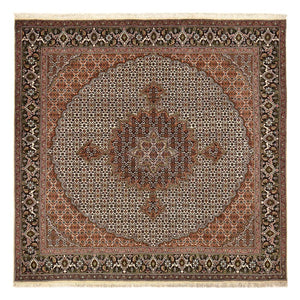 Persisk matta - Tabriz - Royal kvadrat  - 207 x 204 cm - brun