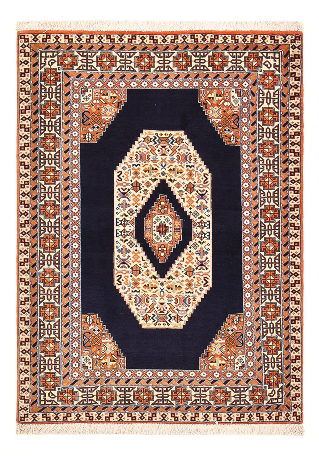 Persisk matta - Tabriz - Royal - 142 x 100 cm - mörkblå