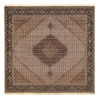 Persisk matta - Tabriz - Royal kvadrat  - 204 x 204 cm - brun