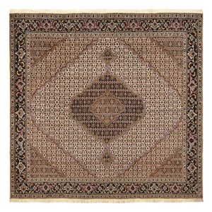 Persisk matta - Tabriz - Royal kvadrat  - 204 x 204 cm - brun
