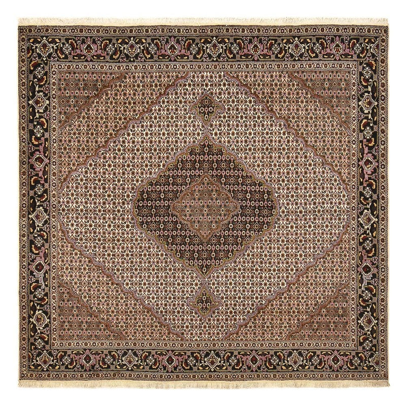 Persisk matta - Tabriz - Royal kvadrat  - 204 x 204 cm - brun