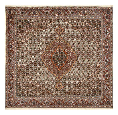 Persisk matta - Tabriz - Royal kvadrat  - 204 x 196 cm - brun