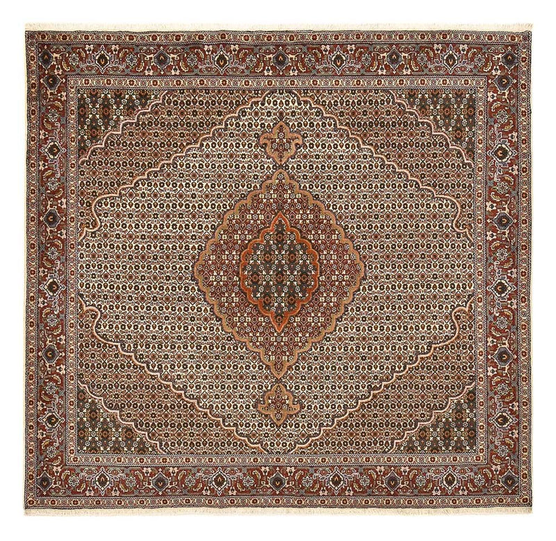 Persisk matta - Tabriz - Royal kvadrat  - 204 x 196 cm - brun