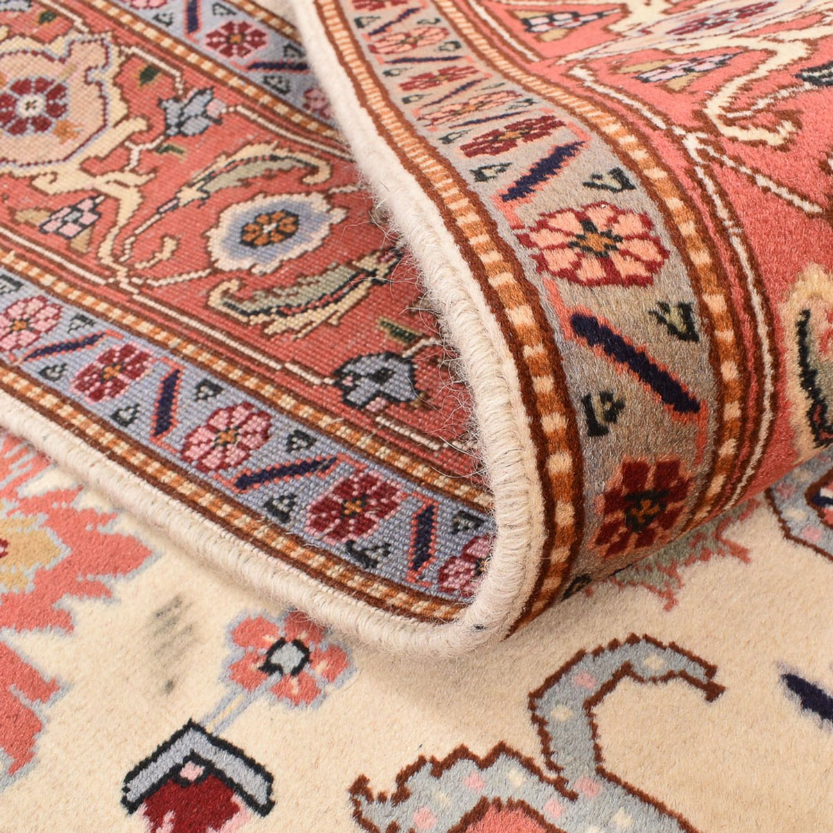 Persisk matta - Tabriz - Royal kvadrat  - 205 x 200 cm - grädde