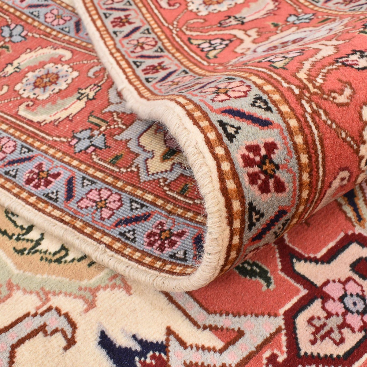 Persisk matta - Tabriz - Royal kvadrat  - 216 x 195 cm - grädde