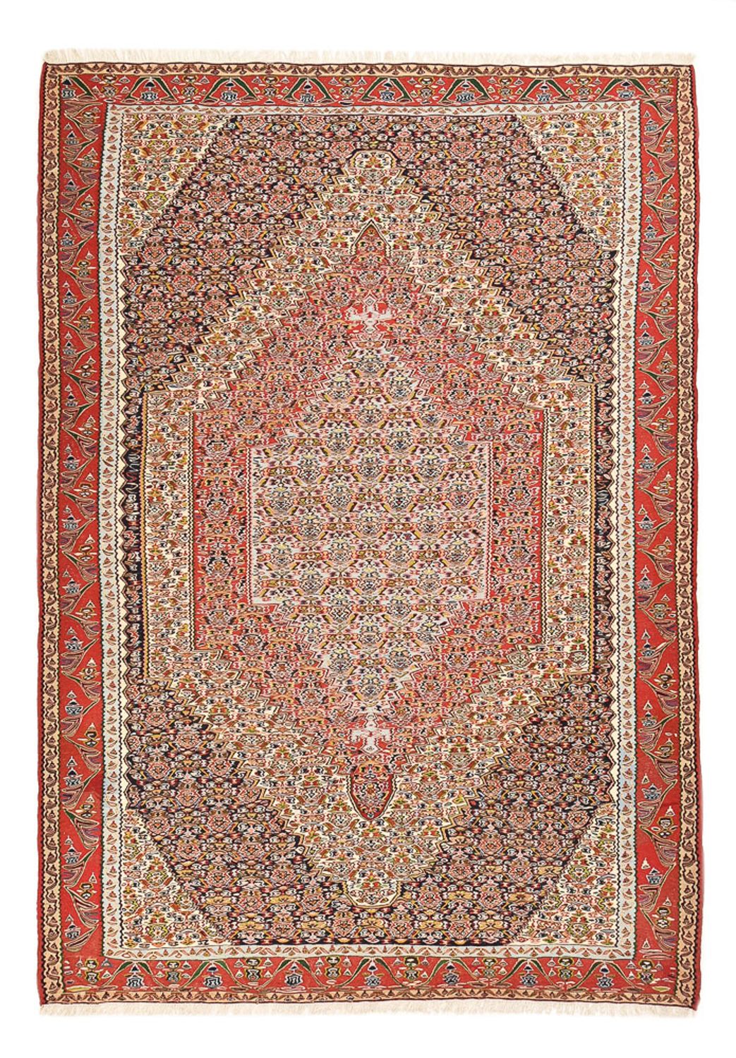 Kelim Carpet - orientalisk matta - 287 x 203 cm - terrakotta