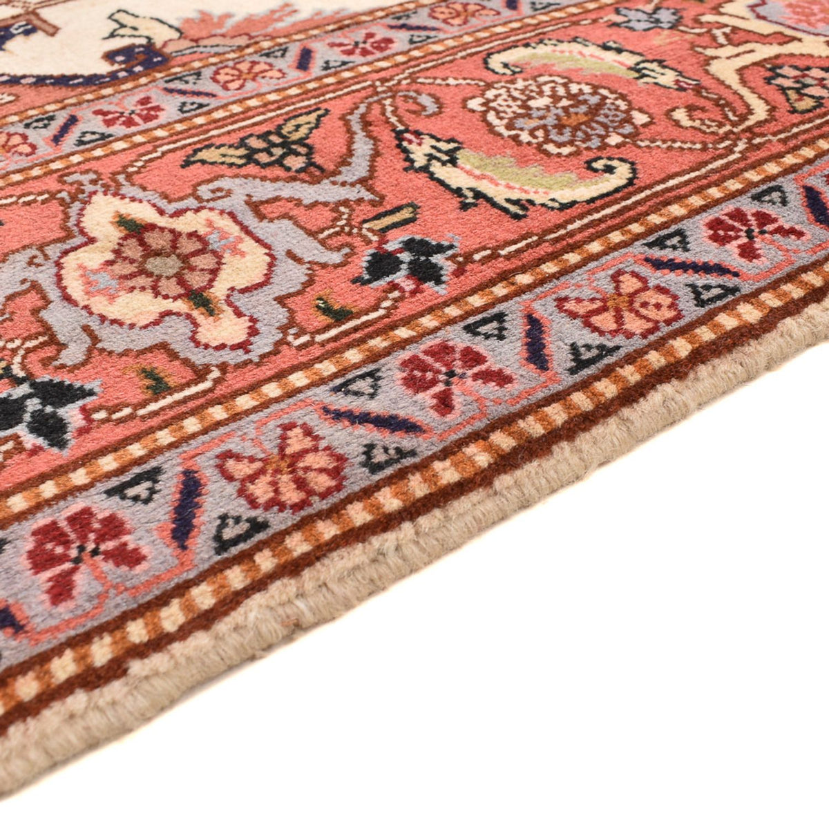 Persisk matta - Tabriz - Royal kvadrat  - 207 x 205 cm - grädde