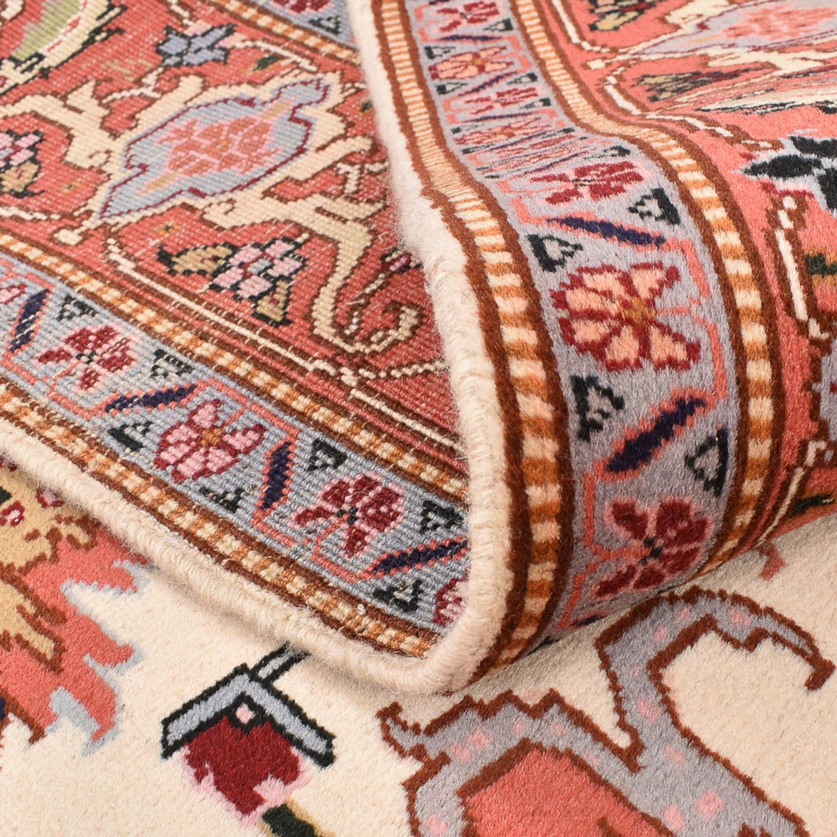 Persisk matta - Tabriz - Royal kvadrat  - 207 x 205 cm - grädde