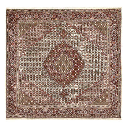 Persisk matta - Tabriz - Royal kvadrat  - 204 x 200 cm - brun