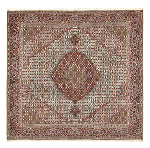 Persisk matta - Tabriz - Royal kvadrat  - 204 x 200 cm - brun
