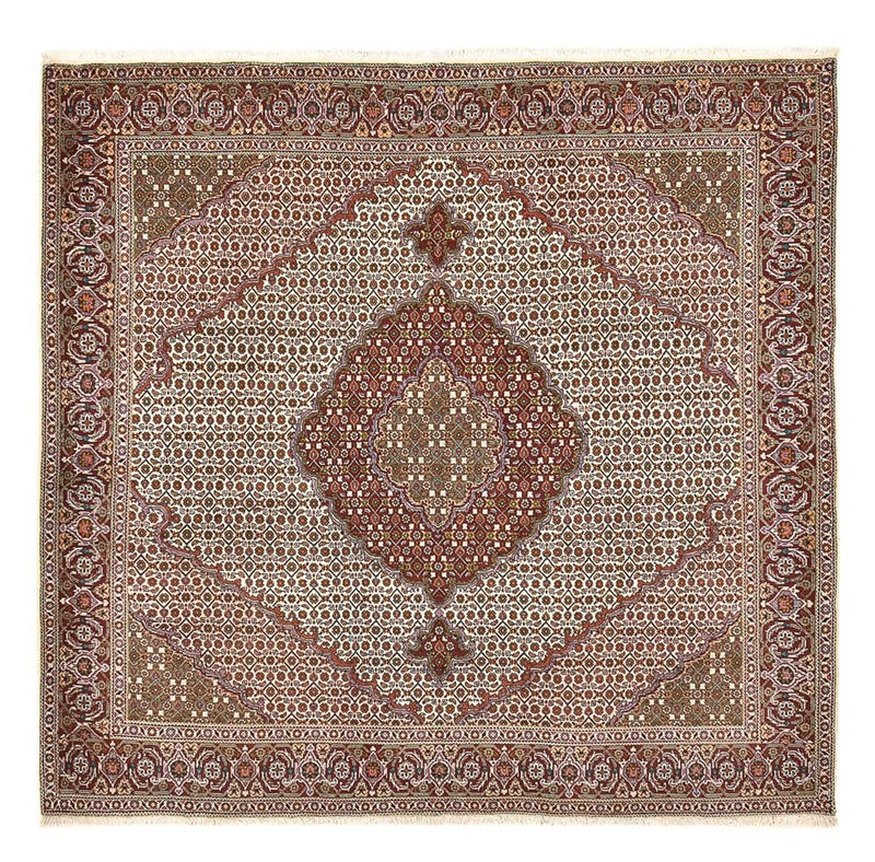 Persisk matta - Tabriz - Royal kvadrat  - 204 x 200 cm - brun
