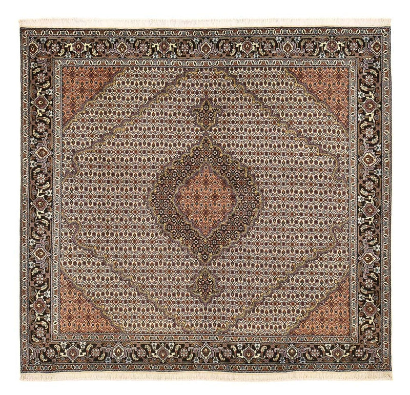 Persisk matta - Tabriz - Royal kvadrat  - 202 x 200 cm - sand