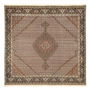 Persisk matta - Tabriz - Royal kvadrat  - 205 x 204 cm - brun