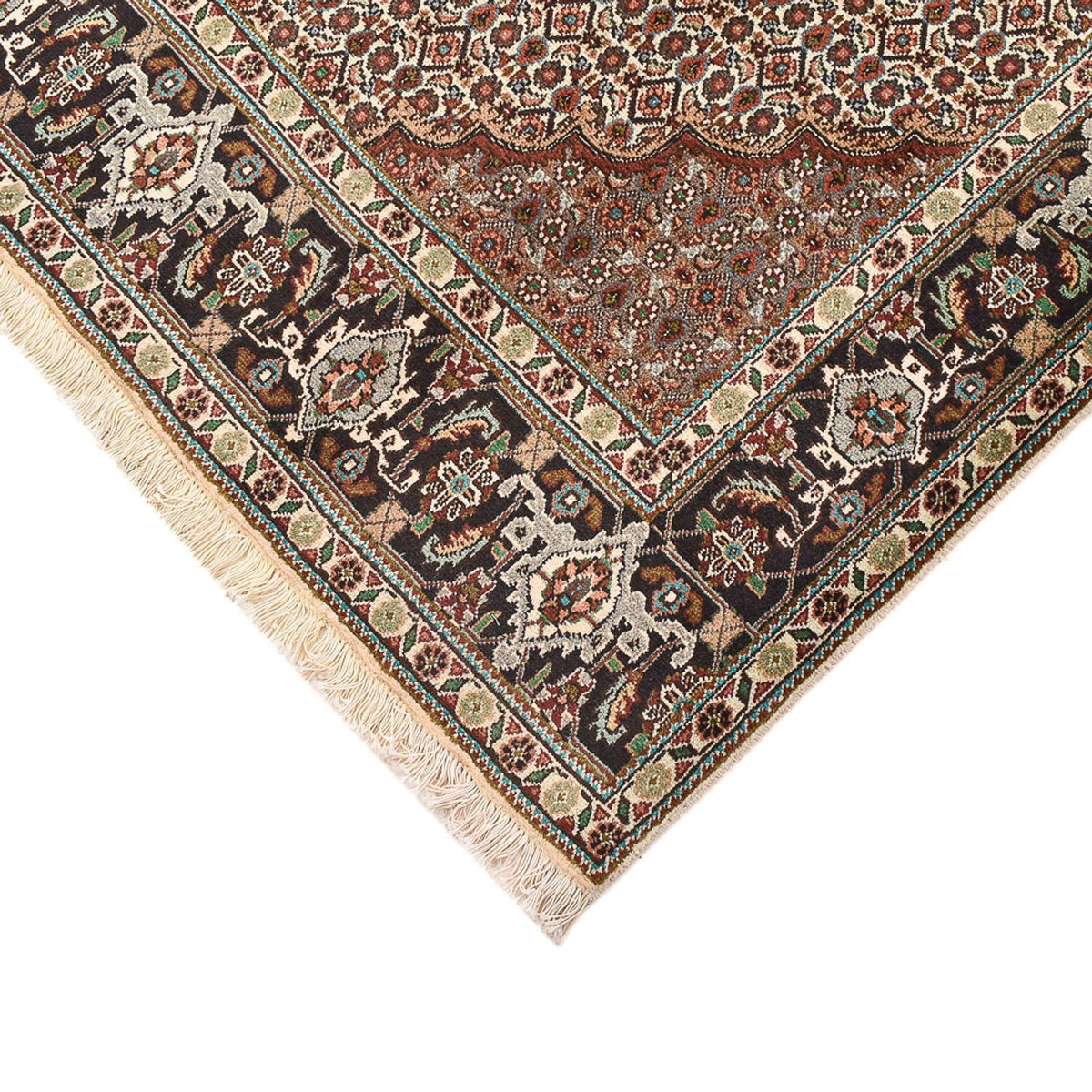 Persisk matta - Tabriz - Royal kvadrat  - 205 x 204 cm - brun