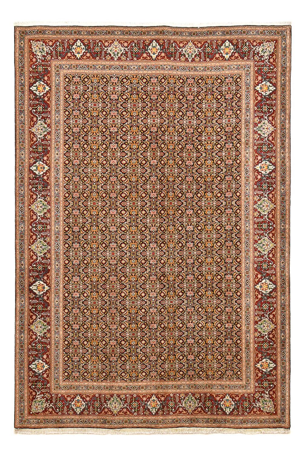 Persisk matta - Tabriz - Royal - 303 x 200 cm - mörk beige