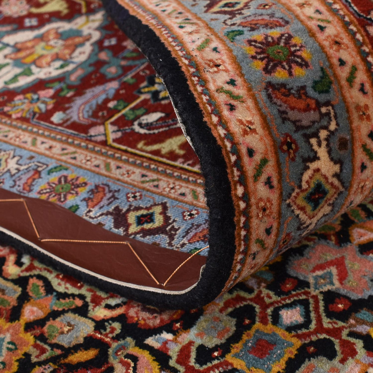 Persisk matta - Tabriz - Royal - 303 x 200 cm - mörk beige