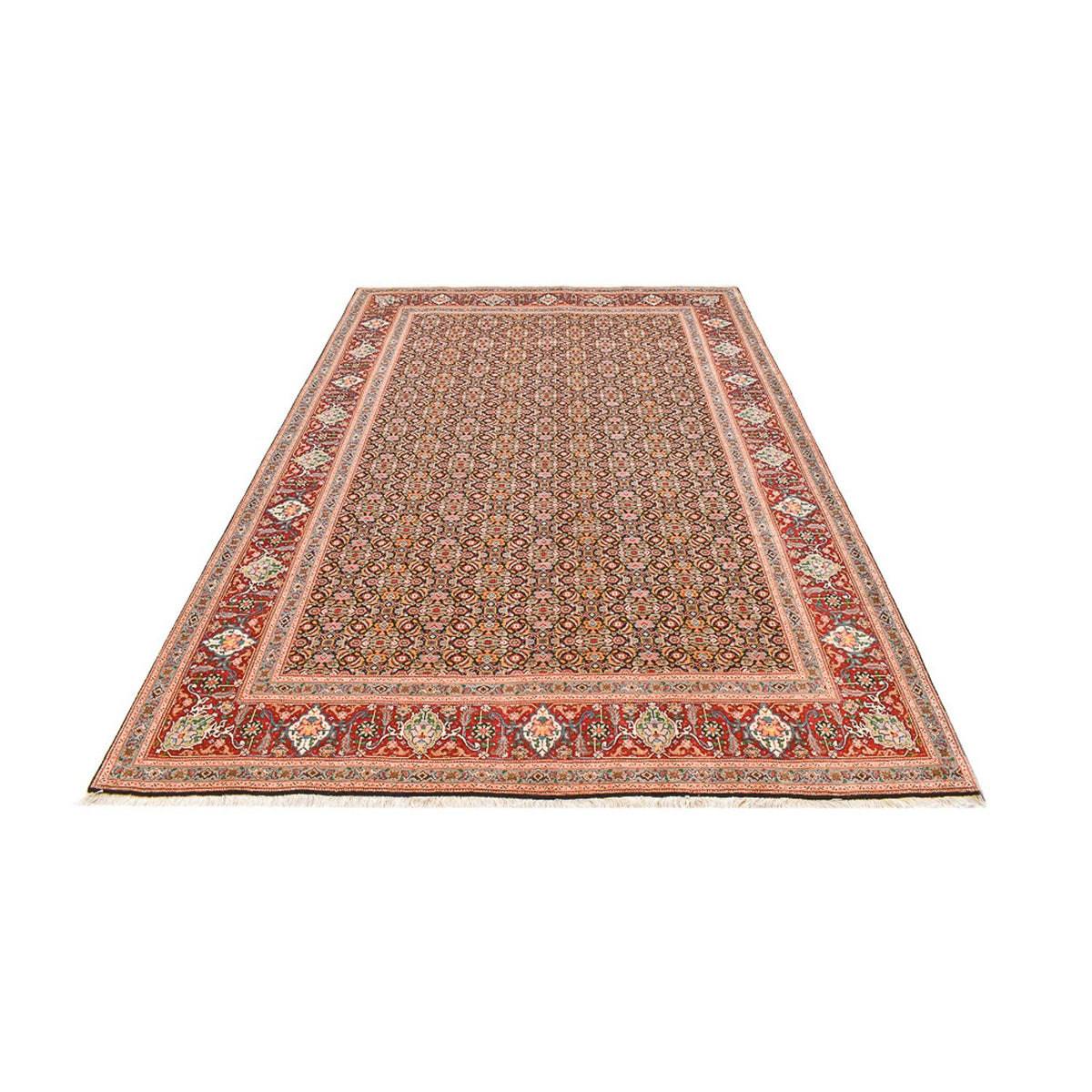 Persisk matta - Tabriz - Royal - 303 x 200 cm - mörk beige