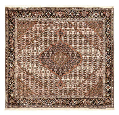 Persisk matta - Tabriz - Royal kvadrat  - 206 x 202 cm - ljusbrun