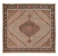 Persisk matta - Tabriz - Royal kvadrat  - 206 x 202 cm - ljusbrun