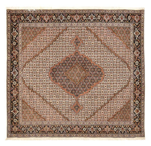 Persisk matta - Tabriz - Royal kvadrat  - 206 x 202 cm - ljusbrun