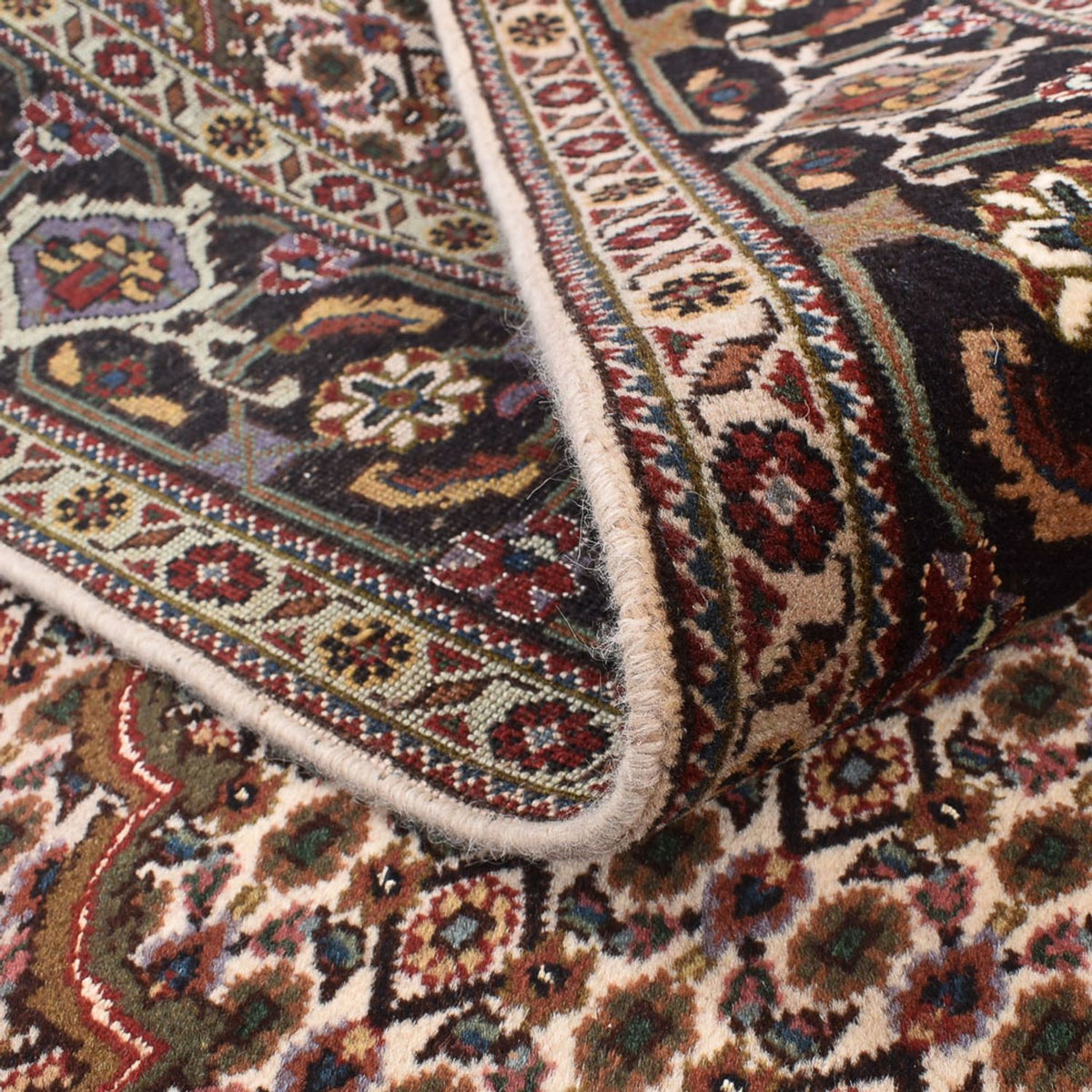 Persisk matta - Tabriz - Royal kvadrat  - 206 x 202 cm - ljusbrun