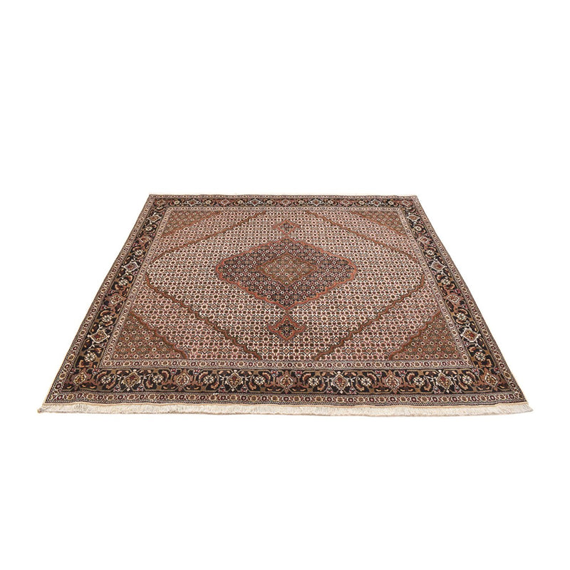 Persisk matta - Tabriz - Royal kvadrat  - 206 x 202 cm - ljusbrun