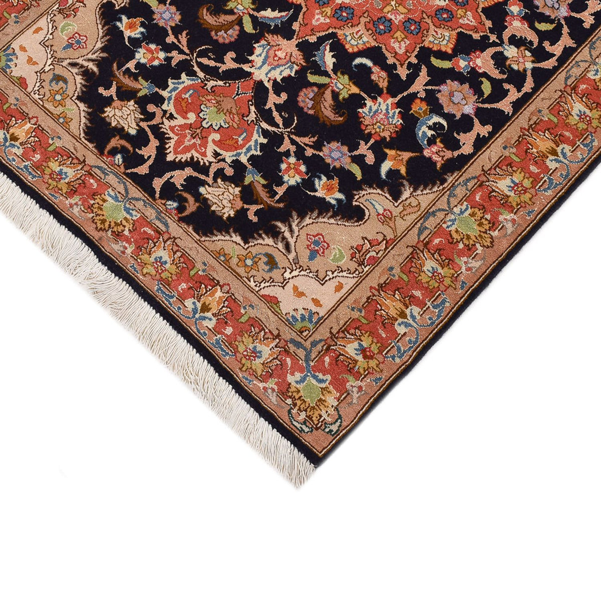 Runner Persisk matta - Tabriz - Royal - 380 x 75 cm - mörkblå