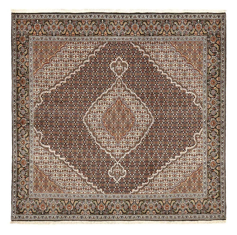 Persisk matta - Tabriz - Royal kvadrat  - 207 x 205 cm - brun