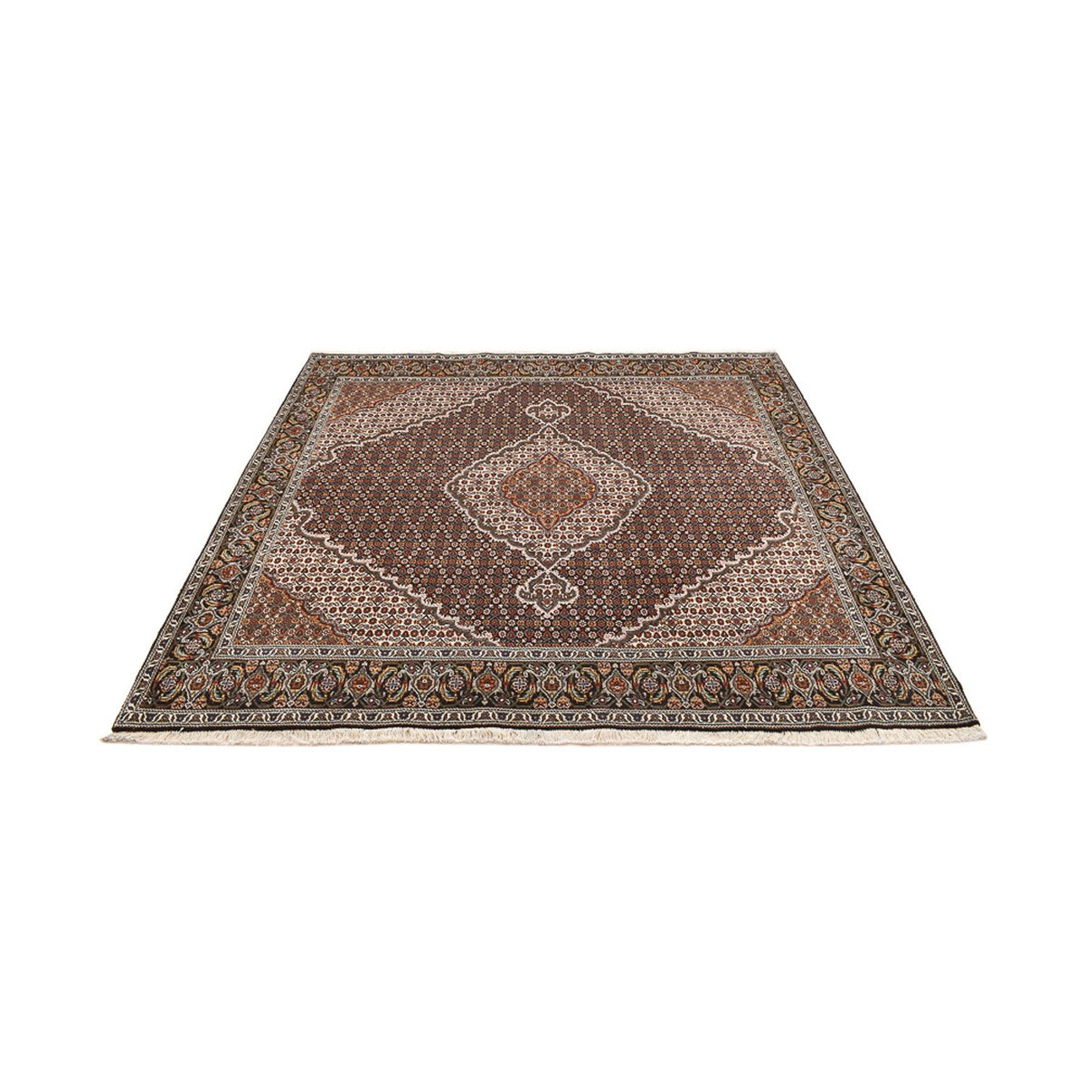 Persisk matta - Tabriz - Royal kvadrat  - 207 x 205 cm - brun