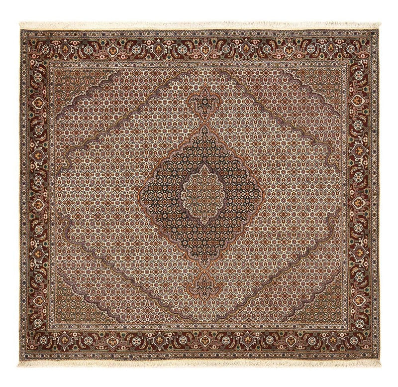 Persisk matta - Tabriz - Royal kvadrat  - 204 x 198 cm - brun