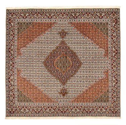 Persisk matta - Tabriz - Royal kvadrat  - 203 x 200 cm - ljusbrun