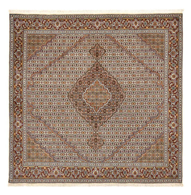 Persisk matta - Tabriz - Royal kvadrat  - 208 x 198 cm - ljusbrun