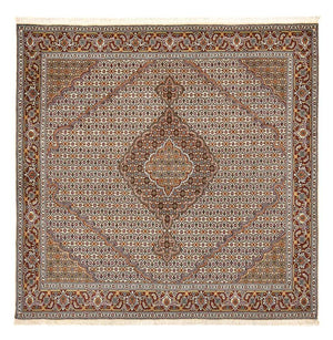 Persisk matta - Tabriz - Royal kvadrat  - 208 x 198 cm - ljusbrun