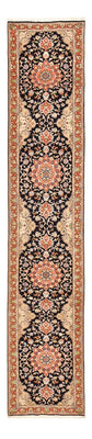 Runner Persisk matta - Tabriz - Royal - 380 x 75 cm - mörkblå