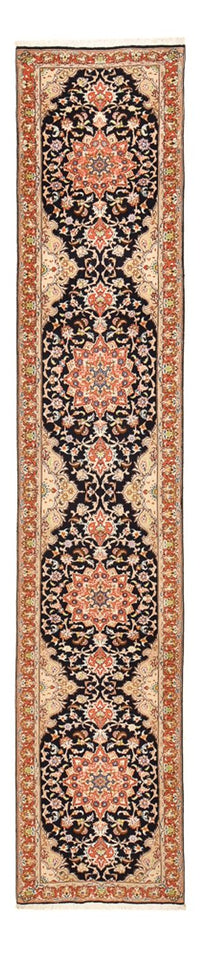 Runner Persisk matta - Tabriz - Royal - 380 x 75 cm - mörkblå