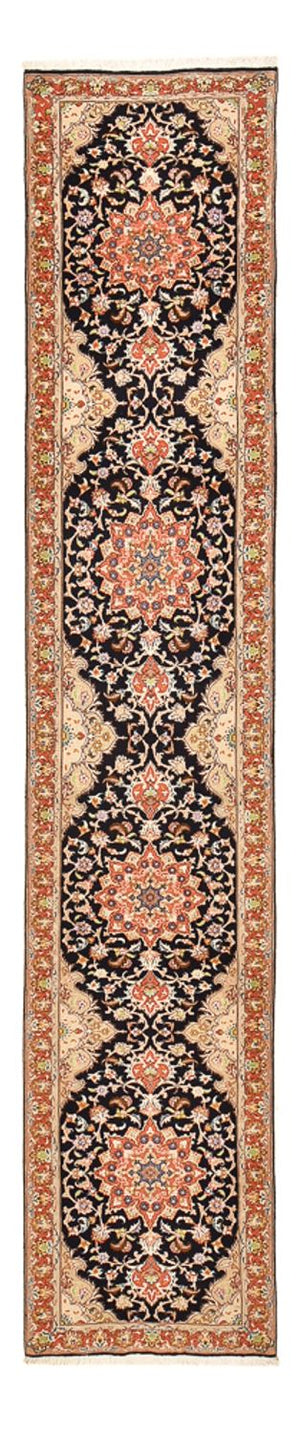Runner Persisk matta - Tabriz - Royal - 380 x 75 cm - mörkblå